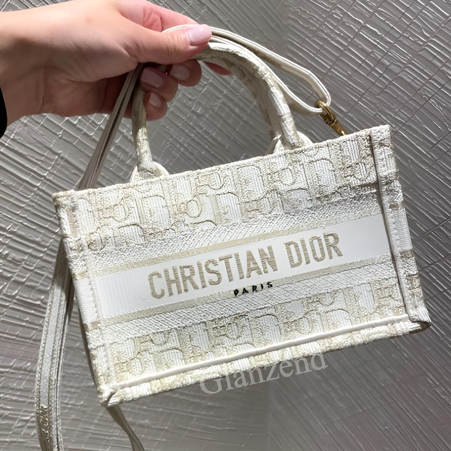 Dior】《BOOK TOTE》オブリーク ストラップ付き ミニトート
