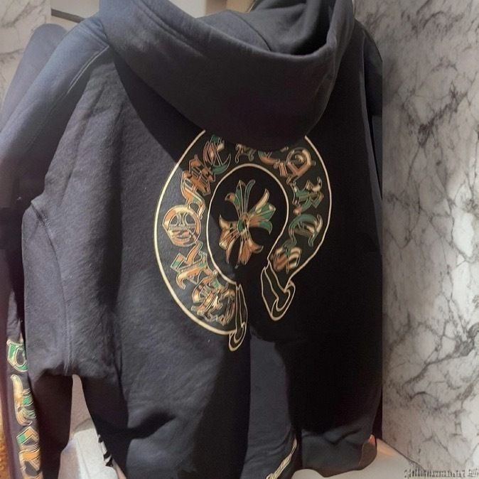 Chrome Hearts†迷彩ホースシュー†ダガージップアップ (CHROME