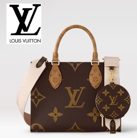【個性的】Louis Vuitton オン・ザ・ゴー PM ハンドバッグ LVオンザゴーPM小さめ 大人気(直営店) (Louis Vuitton/トート
