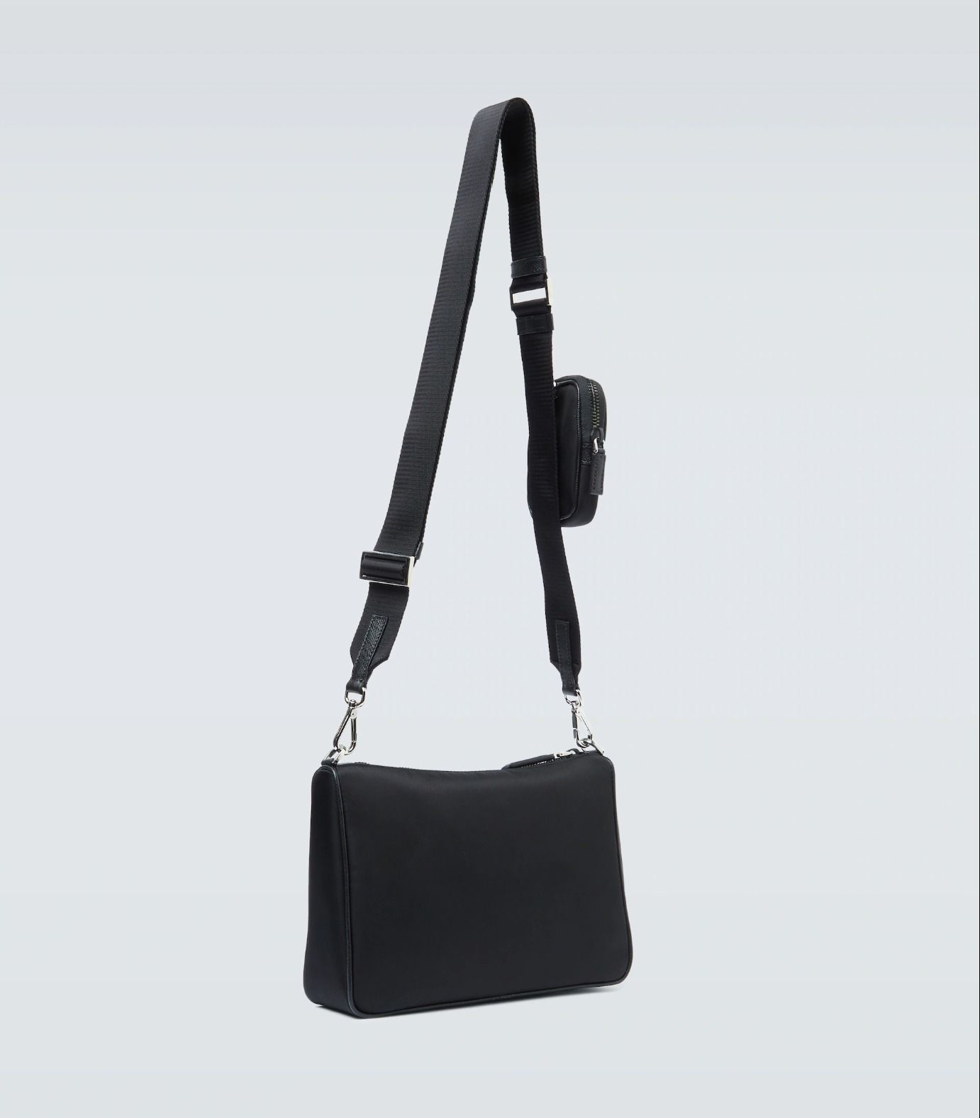 希少】PRADA ナイロン製 ロゴ ブラック クロスボディバッグ