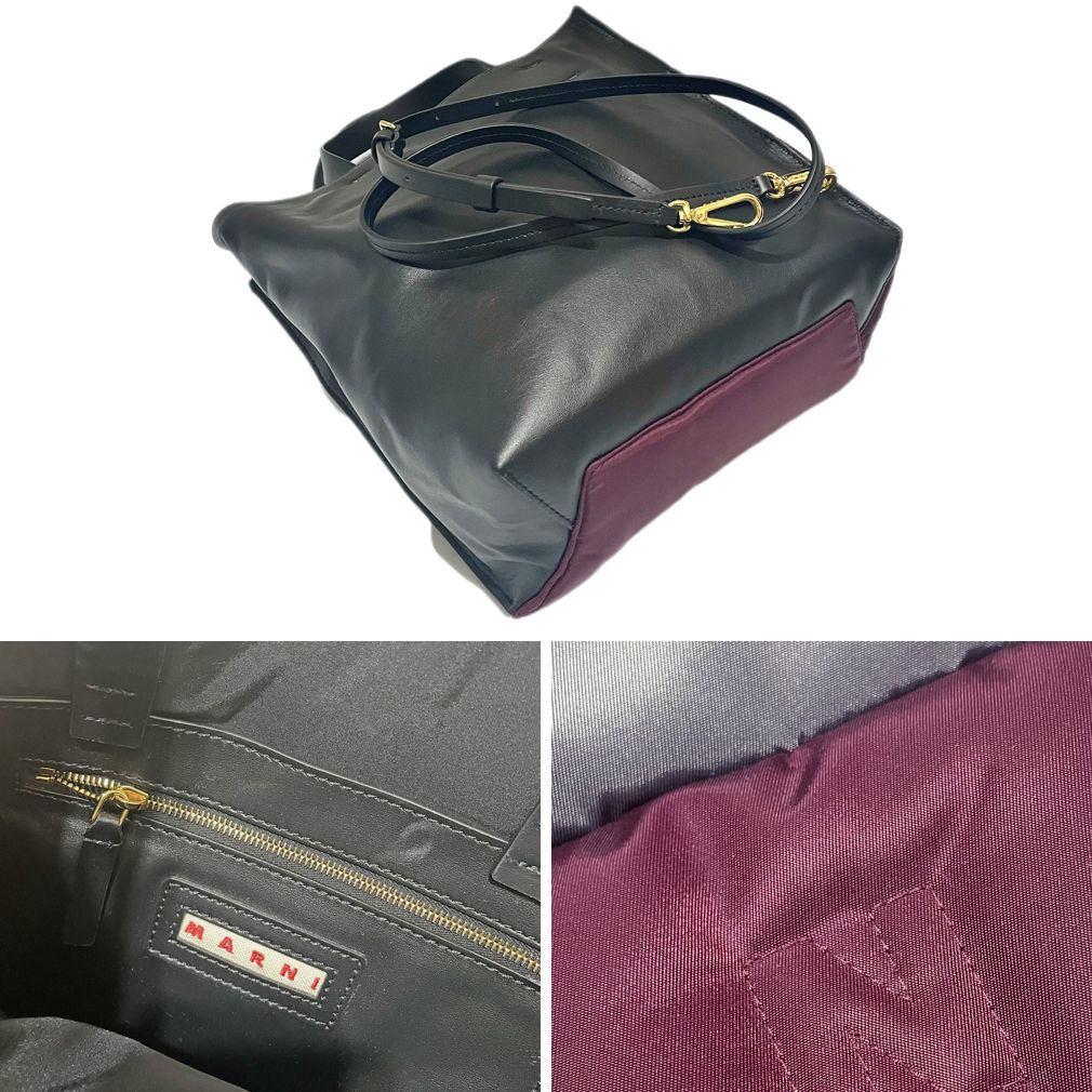 マルニMARNIキルティングトートバッグ2way Museo Padded Soft S マルニMARNIキルティングトートバッグ2way Museo Padded Soft S