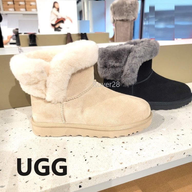 セール【UGG】ボリュームファーに包まれて ☆ ミニ丈☆ 欲しい♪ (UGG/ショートブーツ・ブーティ) 100932270【BUYMA】