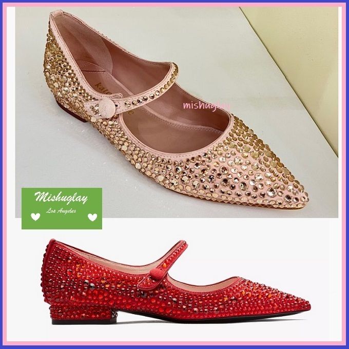 kate spade】サイズ豊富☆ 煌めくクリスタル♪ Maya Flats