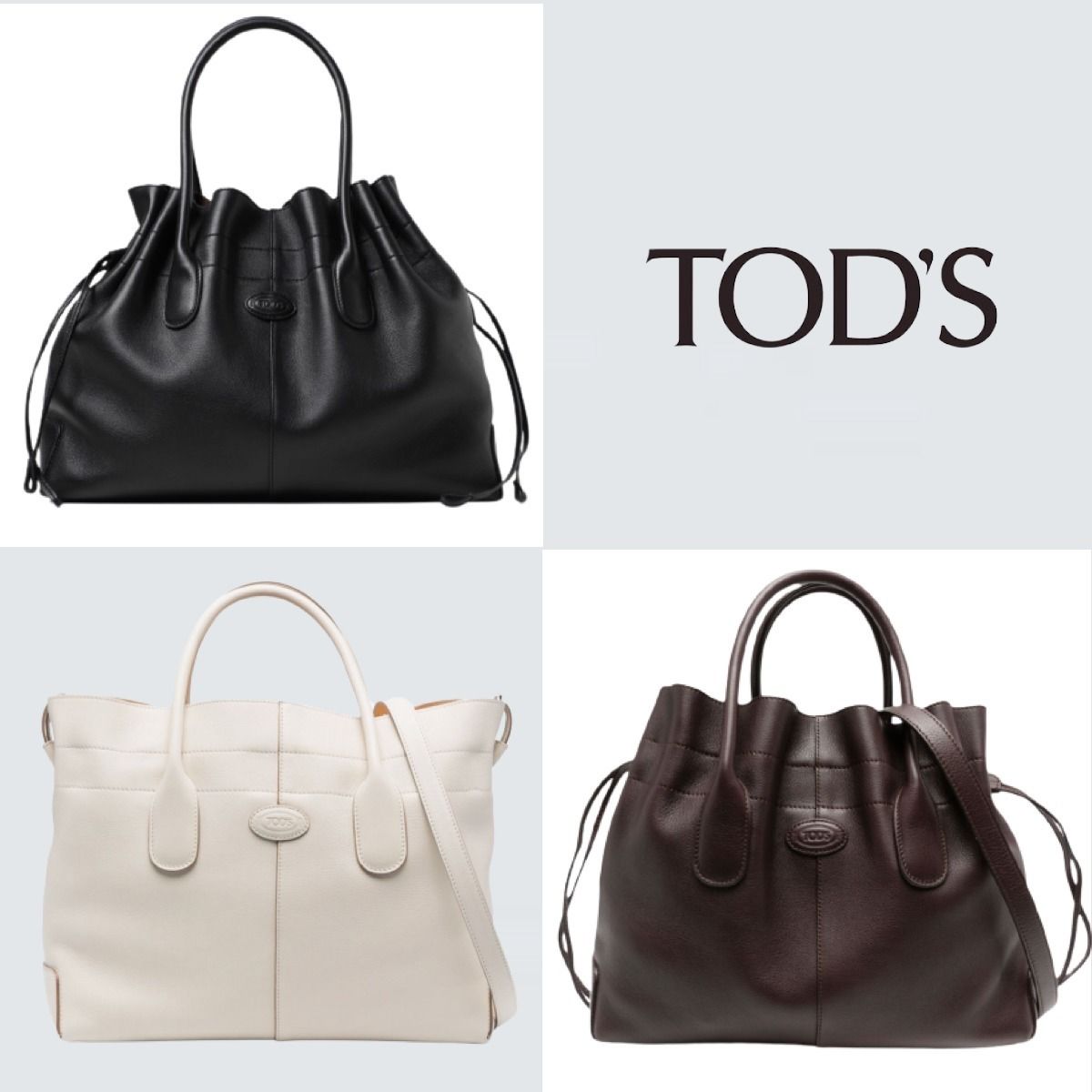 Tod's トッズ レザー Di ドローストリング バッグ スモール
