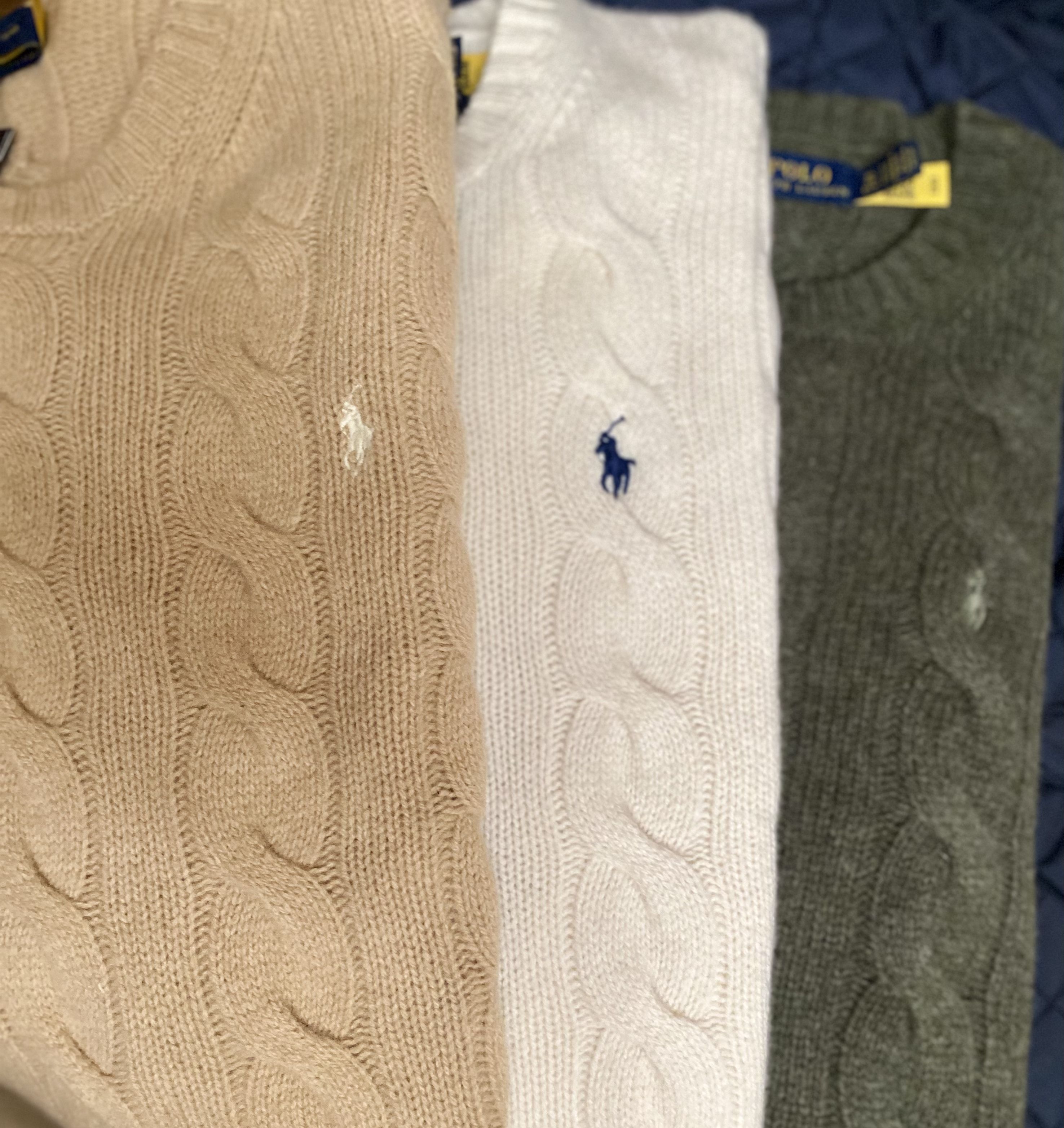 ポロラルフローレン ケーブルニット カシミア混 セーター (Ralph