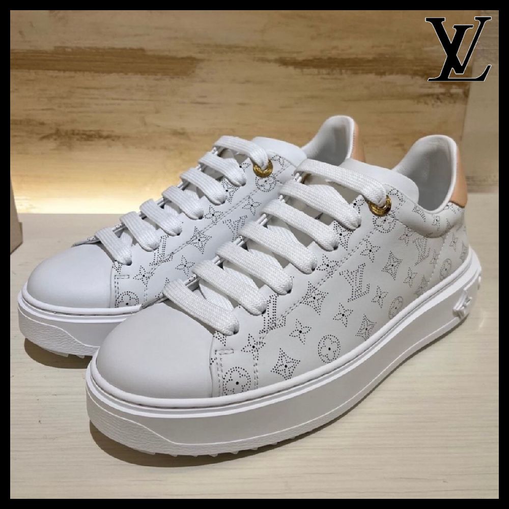 【お洒落は足元から♪】Louis Vuitton★スニーカー Louis Vuitton ホワイト スニーカー