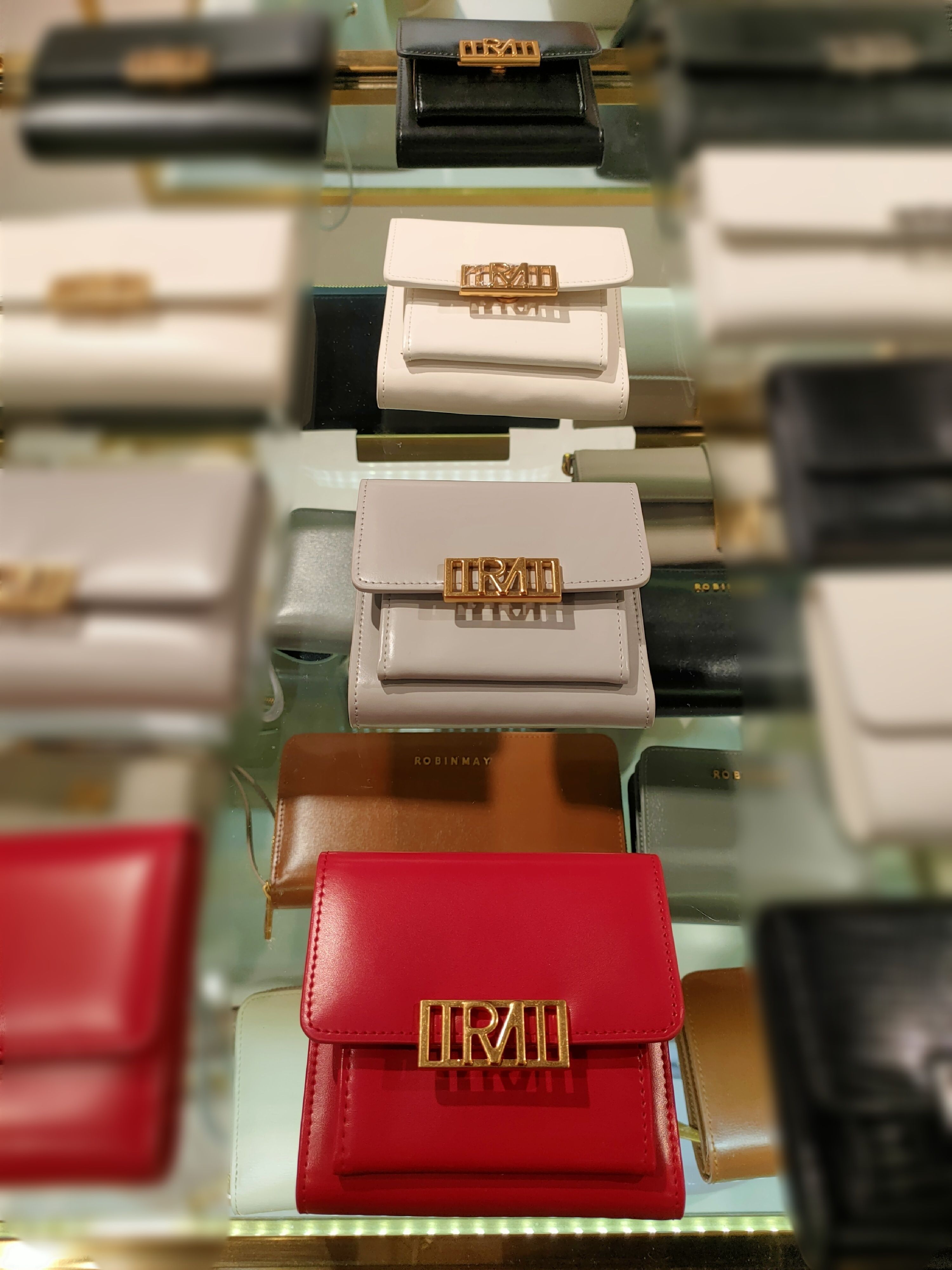【ROBINMAY】リアルレザー2つ折りミニ財布 (L109) ROBINMAY】リアルレザー2つ折りミニ財布 (L109) 財布・小物