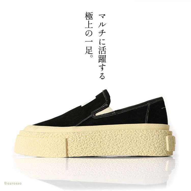 【mm6 Maison Margiela 】 スリッポン 厚底 黒 スエード mm6 Maison Margiela 】 スリッポン 厚底 黒 スエード (MM6