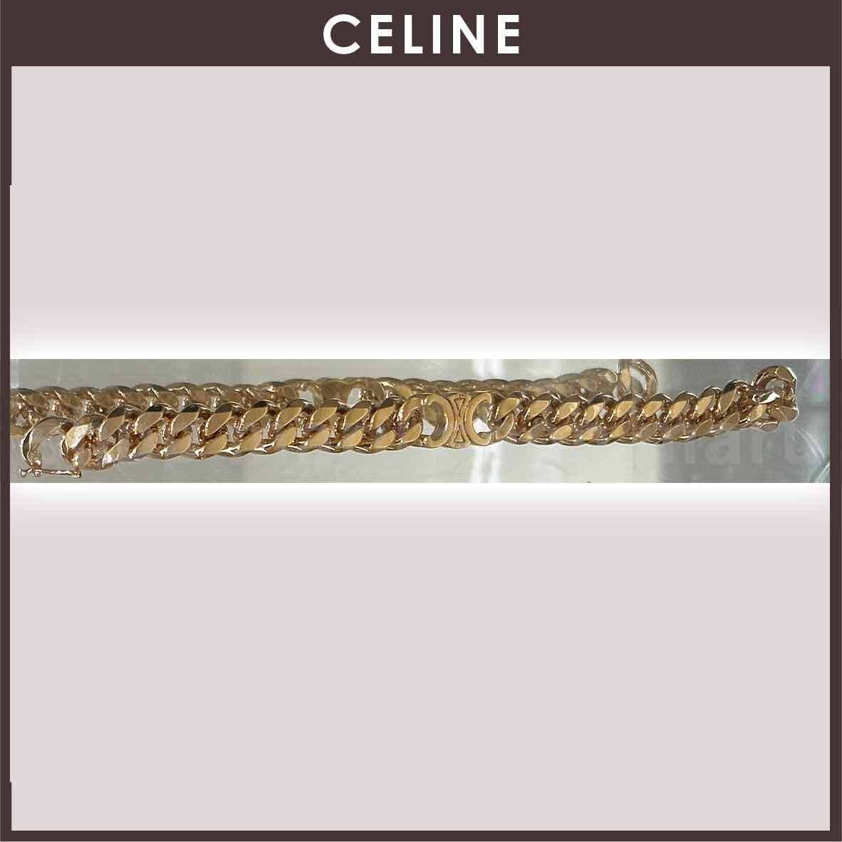 CELINE トリオンフ グルメット ブレスレット 460BJ6BRA CELINE◇直営/正規店◇トリオンフ グルメ ブレスレット (CELINE