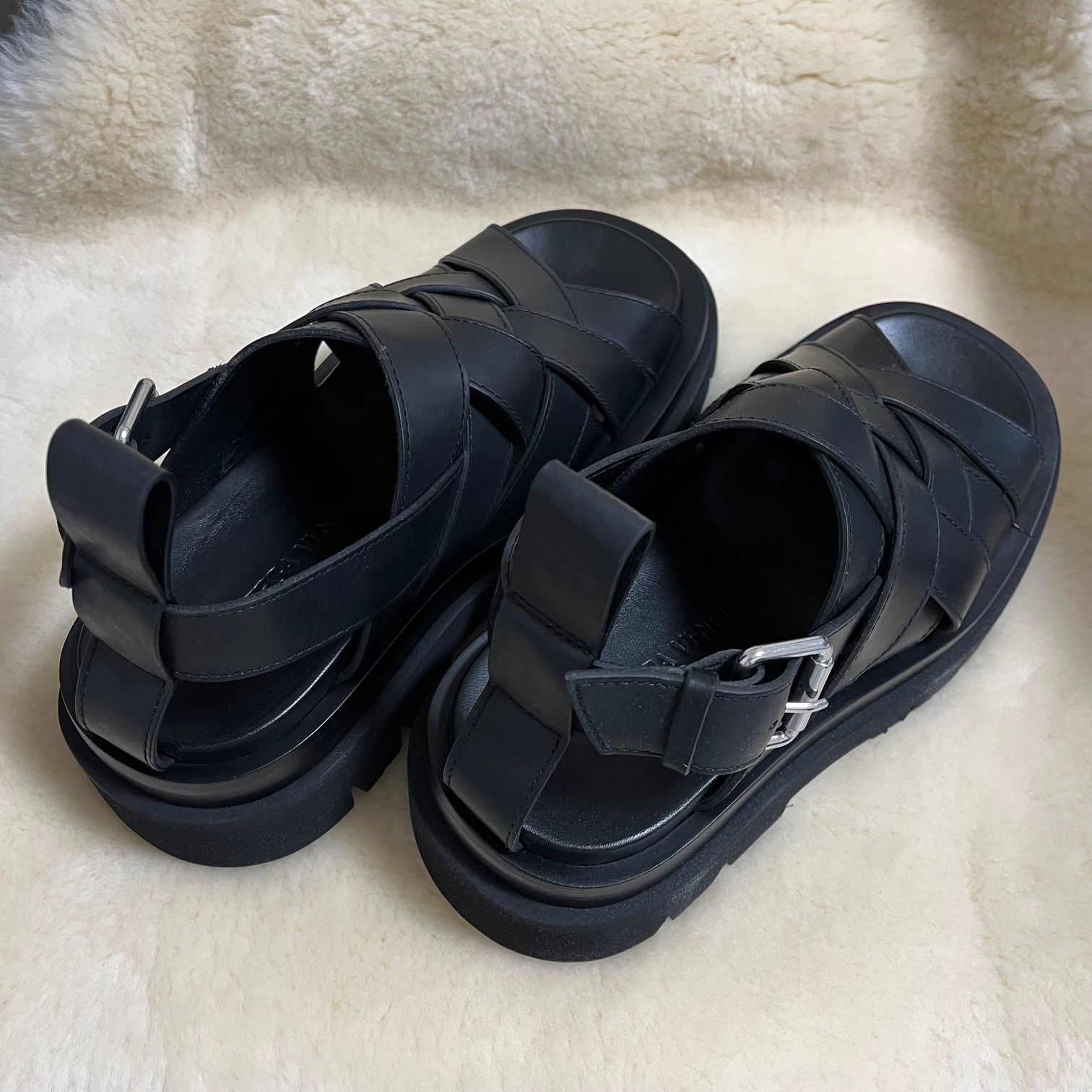 ♢ボッテガ ヴェネタ♢ラグ ストラップ サンダル (BOTTEGA