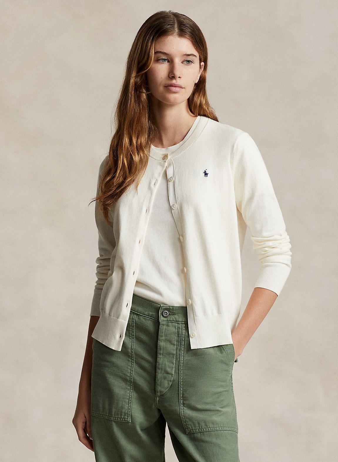 POLO RALPH LAUREN】コットンブレンド カーディガン (POLO RALPH