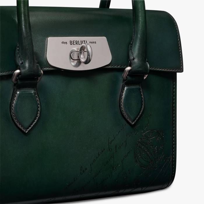 Berluti☆E'Mio Gulliver Scritto レザーメッセンジャーバッグ Berluti☆E'Mio Gulliver Scritto レザーメッセンジャーバッグ