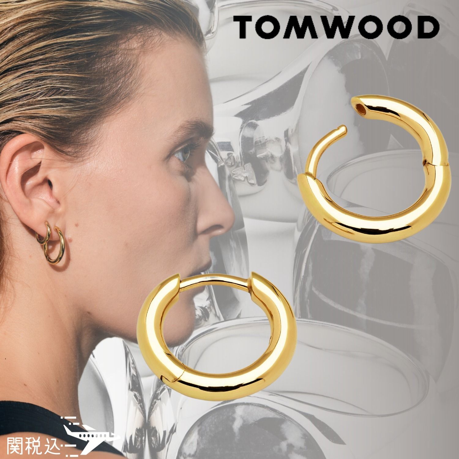 TOM WOOD トムウッド Classic Hoop Small Gold ゴールド ピアス
