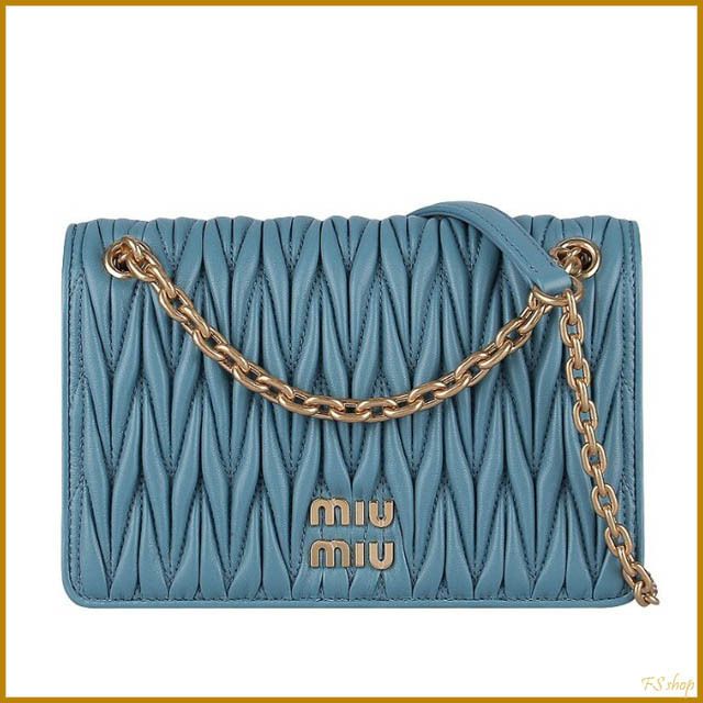 『国内正規品』miumiuミュウミュウ　クロシェ　ショルダーバッグ ミュウミュウ♢セール 現地価格 数量限定 完売必至 (MiuMiu