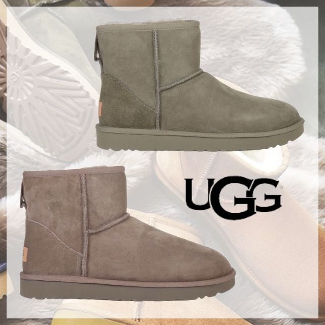 UGG* アグ レディース モデルパデッドブーツ スエード 無地 (UGG