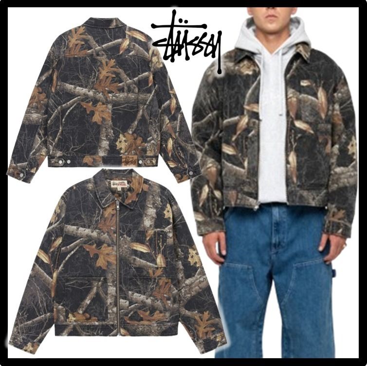 ☆関税込☆STUSSY☆ZIP WORK JACKET REALTREE EDGE☆ (STUSSY