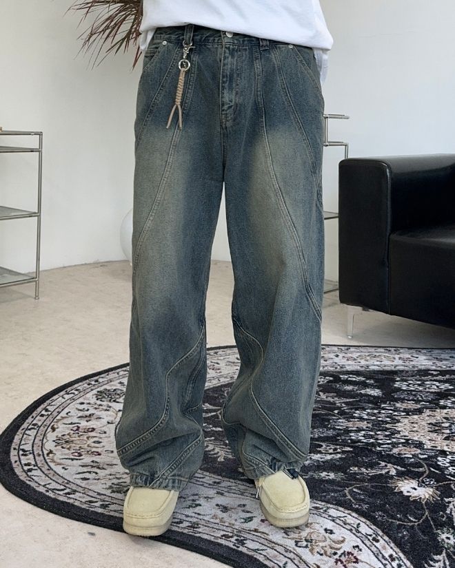 SATIIIZ】Doiff Twisted Denim Pants (SATiiiZ/デニム・ジーパン