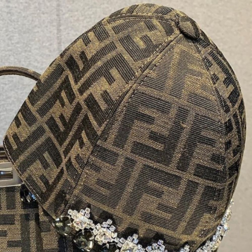 FENDI】ハット FFジャカード ベースボールキャップ クリスタル