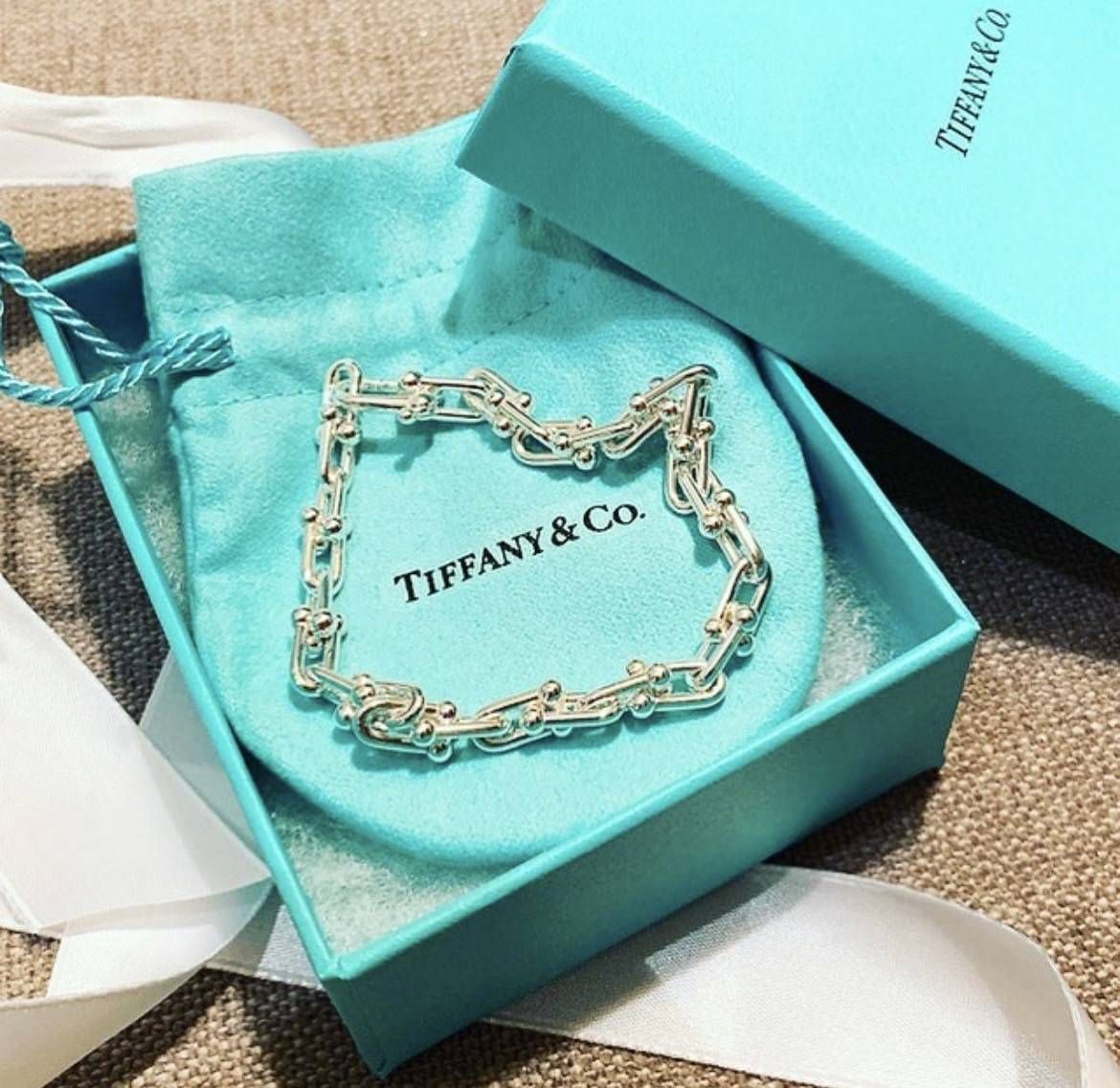 □Tiffany&Co□ティファニー マイクロリンクブレスレットunisex