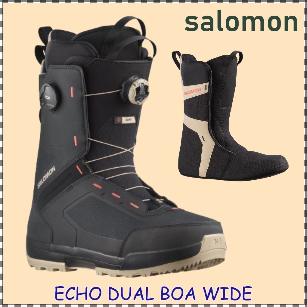 SALOMON ECHO DUAL BOA スノーボードブーツ 28.5wide（ECHO LACE