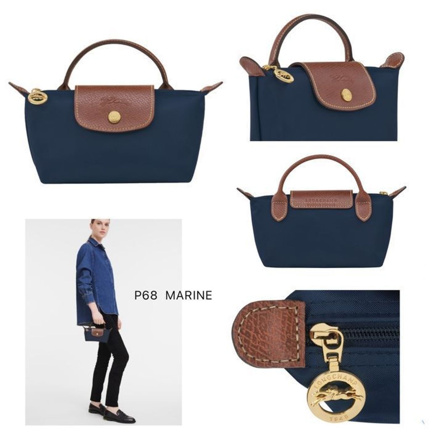 2023 新色*LONGCHAMP LePliage original♡ハンドル ポーチ 2023 新色*LONGCHAMP LePliage original♡ハンドル ポーチ