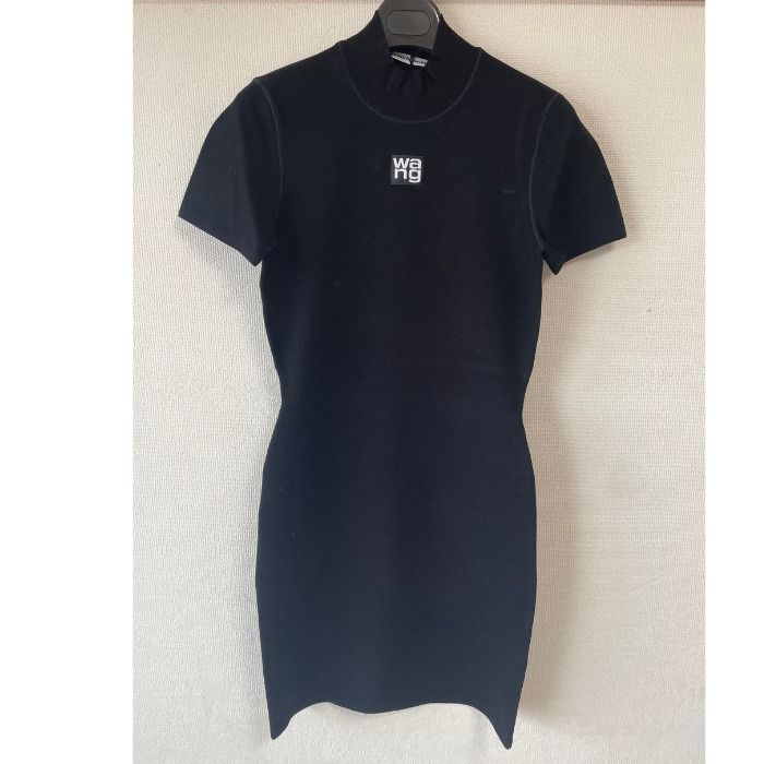 ALEXANDER WANG】 ボディコットンニットモックネックドレス