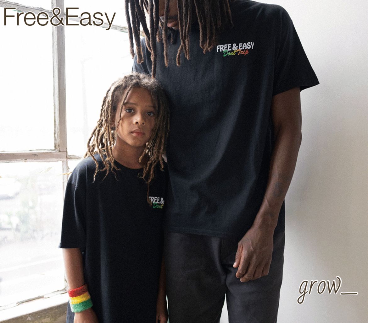 Free&Easy × BOB MARLEY ドレッド 半袖 Tシャツ 送関込 (Free