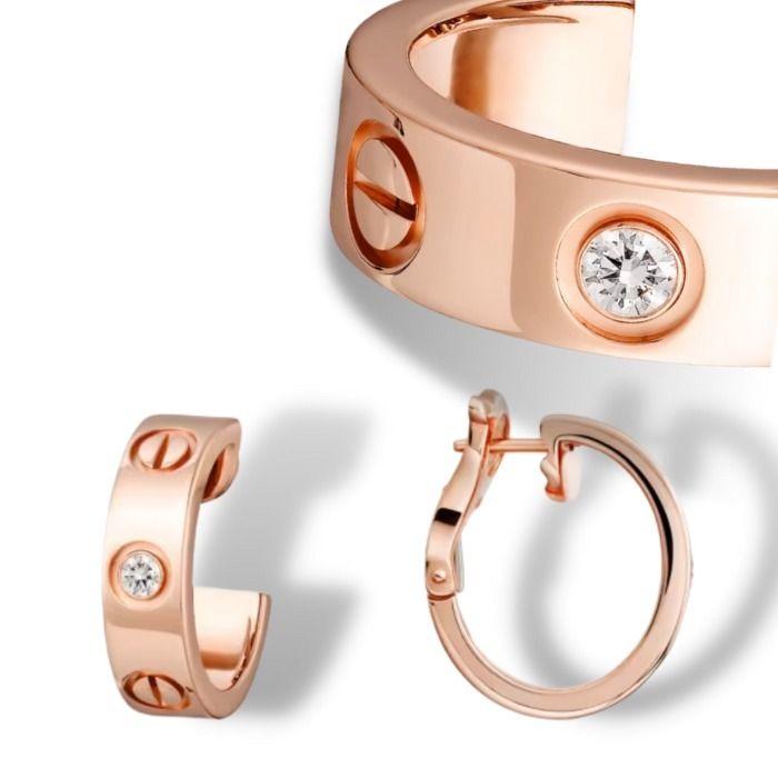 楽天市場】カルティエ Cartier ピアス C ドゥ カルティエ