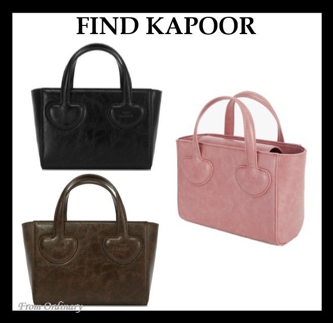 バッグ・カバンその他 [ FINDKAPOOR ] HEART TOTE BAG 18 CRINKLED FINDKAPOOR - EN