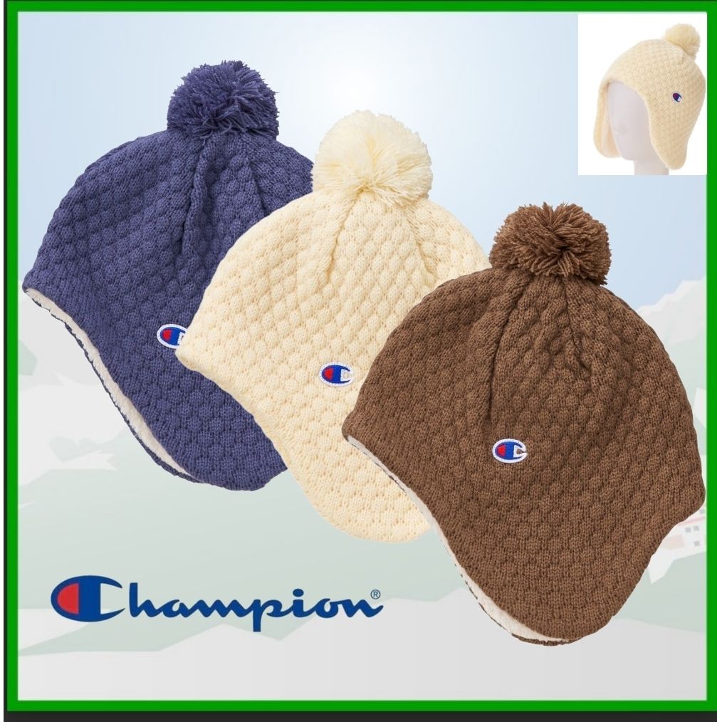 Champion チャンピオン 耳付きポンポンニットワッチ (CHAMPION/ニット