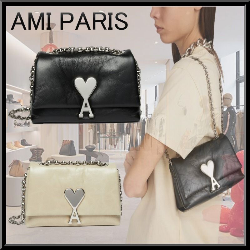 関税込! AMI PARIS アミパリス ハート ミニ ショルダーバッグ (AMI 