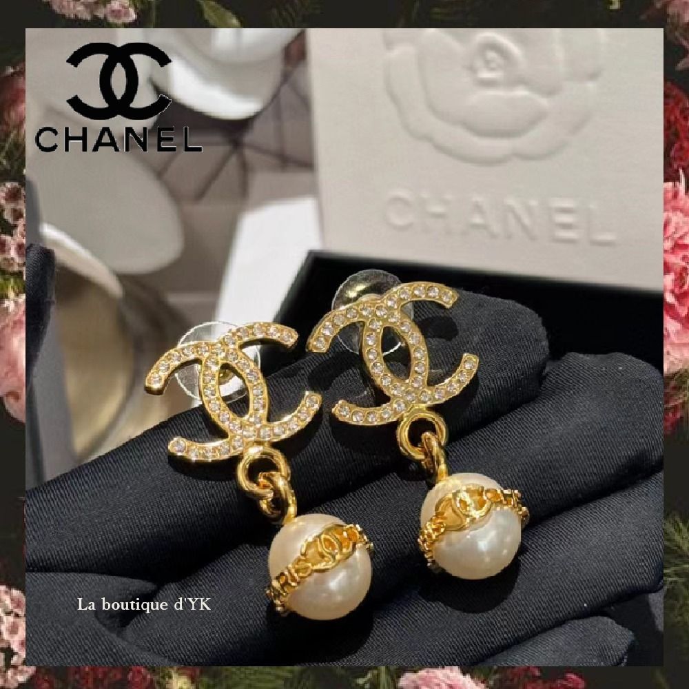 耳元で輝く特別感☆彡】CHANEL ピアス クリアリボン