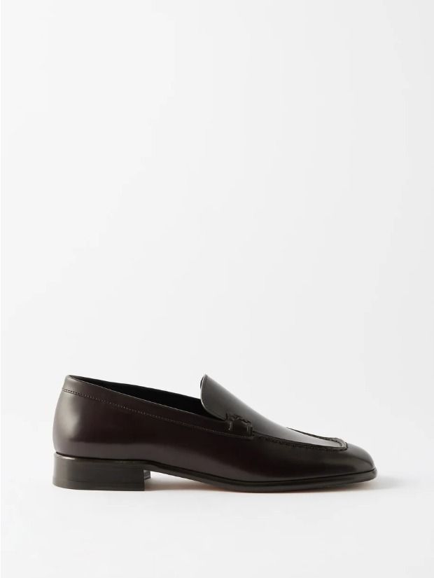 関税込☆ THE ROW Mensy leather loafers ローファー Burgundy 関税込☆ THE ROW Mensy leather loafers ローファー Burgundy