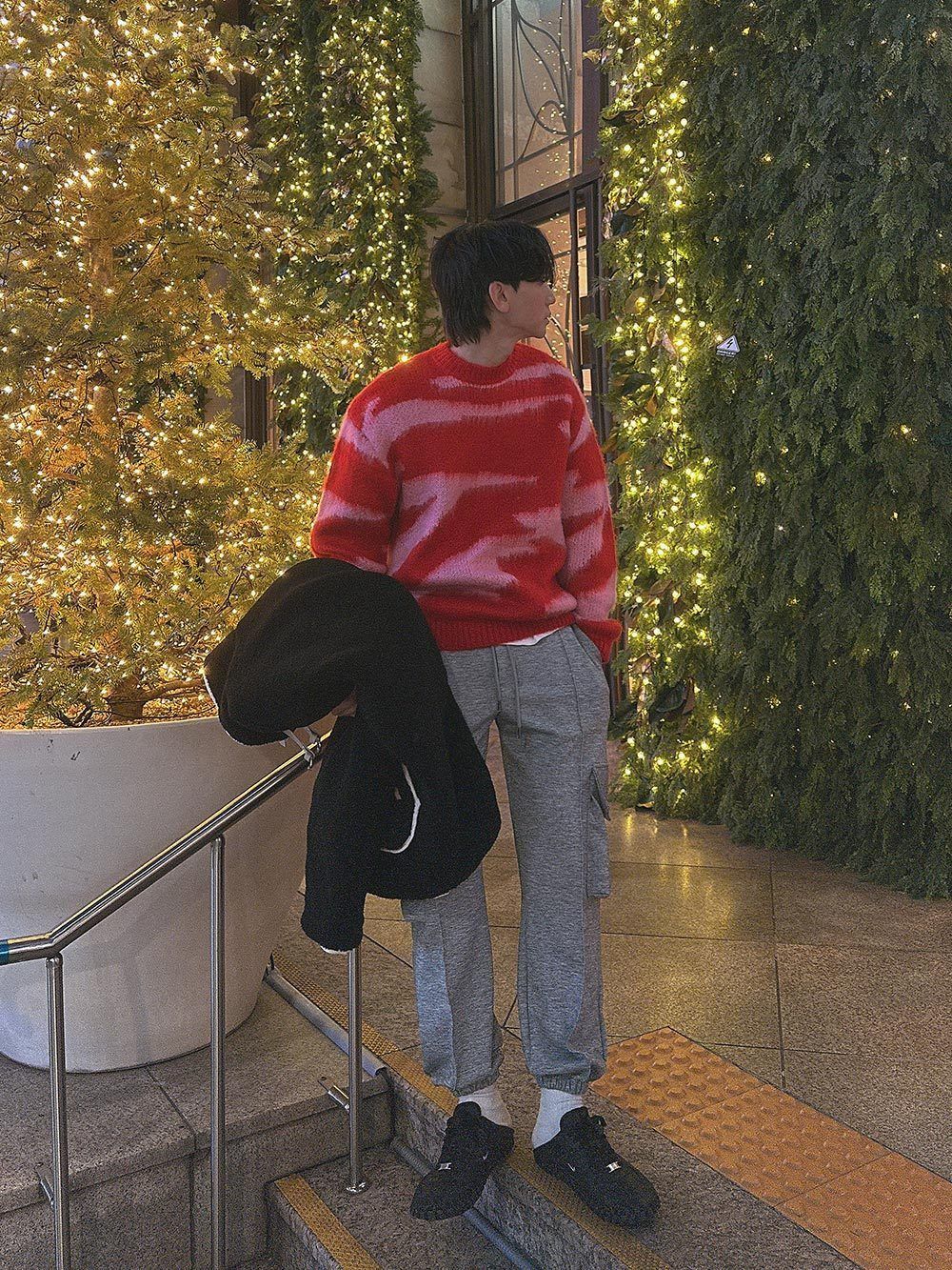 ASCLO Zebra Mohair Round Knit (4color) (ASCLO/ニット