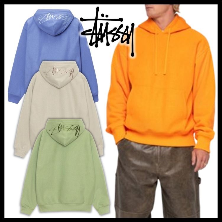 ☆関税込☆Stussy☆BACK HOOD APPLIQUE HOODIE☆パーカー