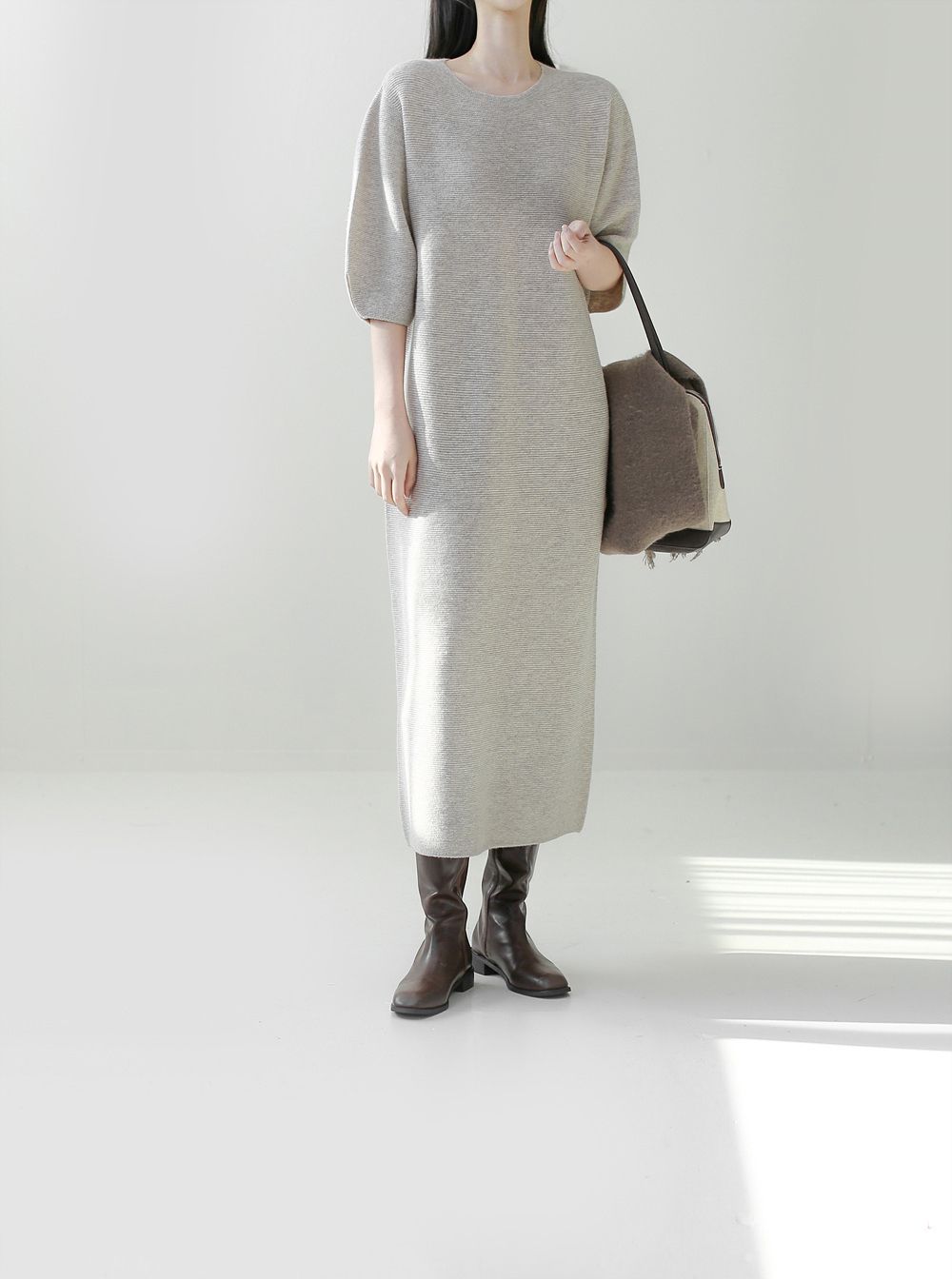 【THE MOZZ】[Premium] Whole Garment Luwell Puff One Piece THE MOZZ】[Premium] Whole Garment Luwell Puff One Piece (THE