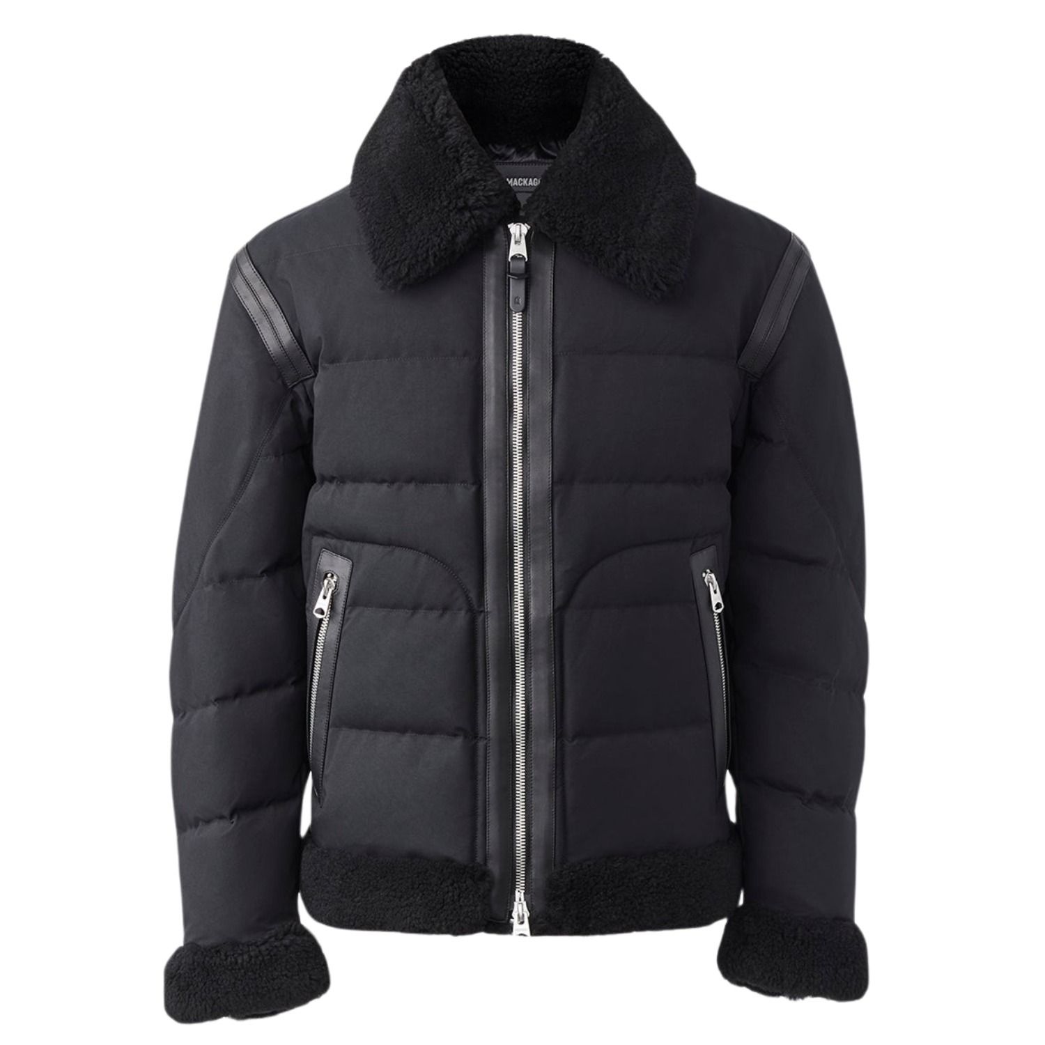 【MACKAGE】マッカージュ ダウン ボンバージャケット ブラック MACKAGE】マッカージュ ダウン ボンバージャケット ブラック