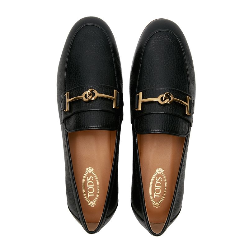 ☆送料関税込☆TOD'S トッズ メタル ダブルT レザー ローファー