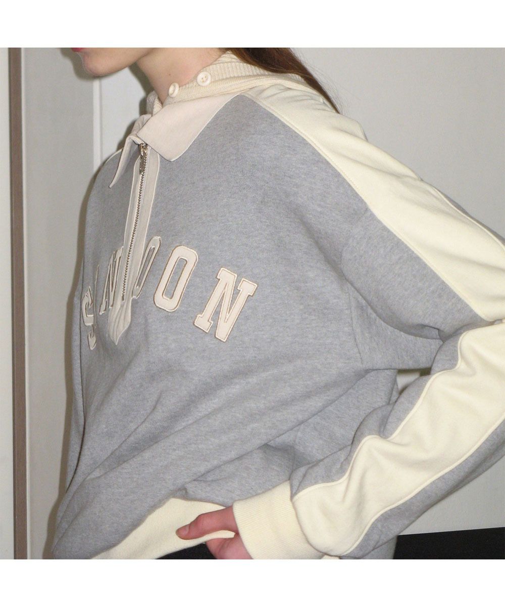 韓国人気☆SINOON☆COLOR BLOCK ZIP-UP SWEATSHIRT☆スウェット