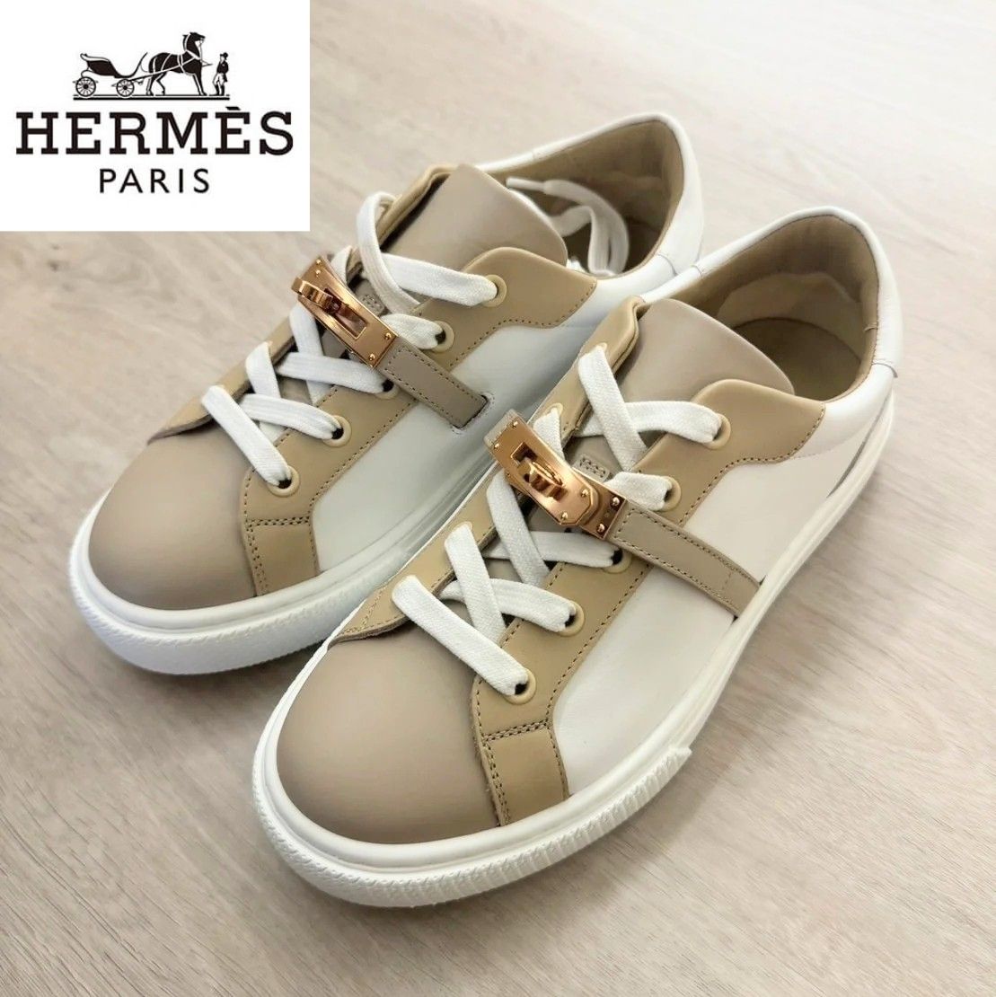 HERMES】ケリーバックルがポイント◎エルメス デイスニーカー