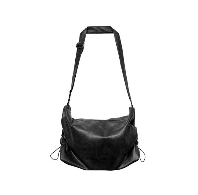 2plan】Leather shirring buckle cross bag (2plan/ショルダー