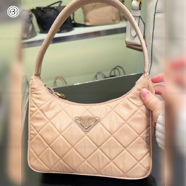 PRADA□【国内発】TESSUTO キルティングハンドバッグ1NE051