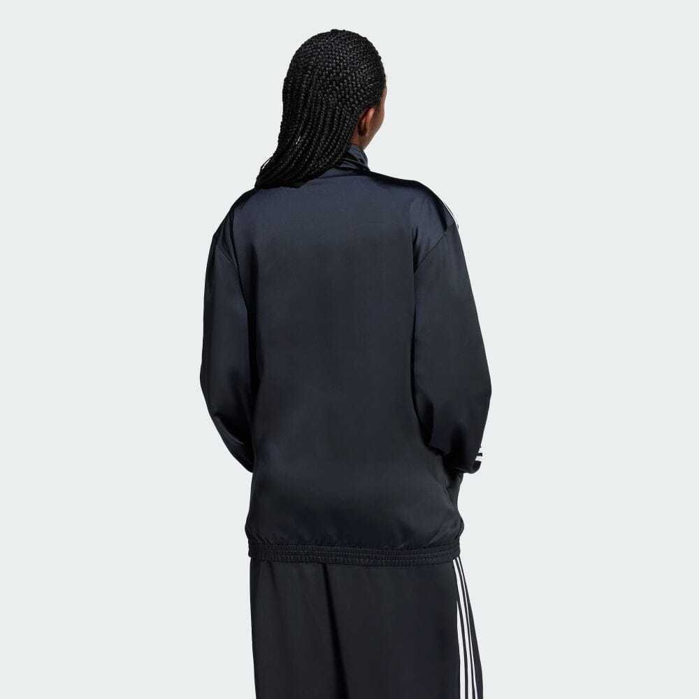 早い者勝ち adidas ルーズ サテン トラックトップ ジャケット