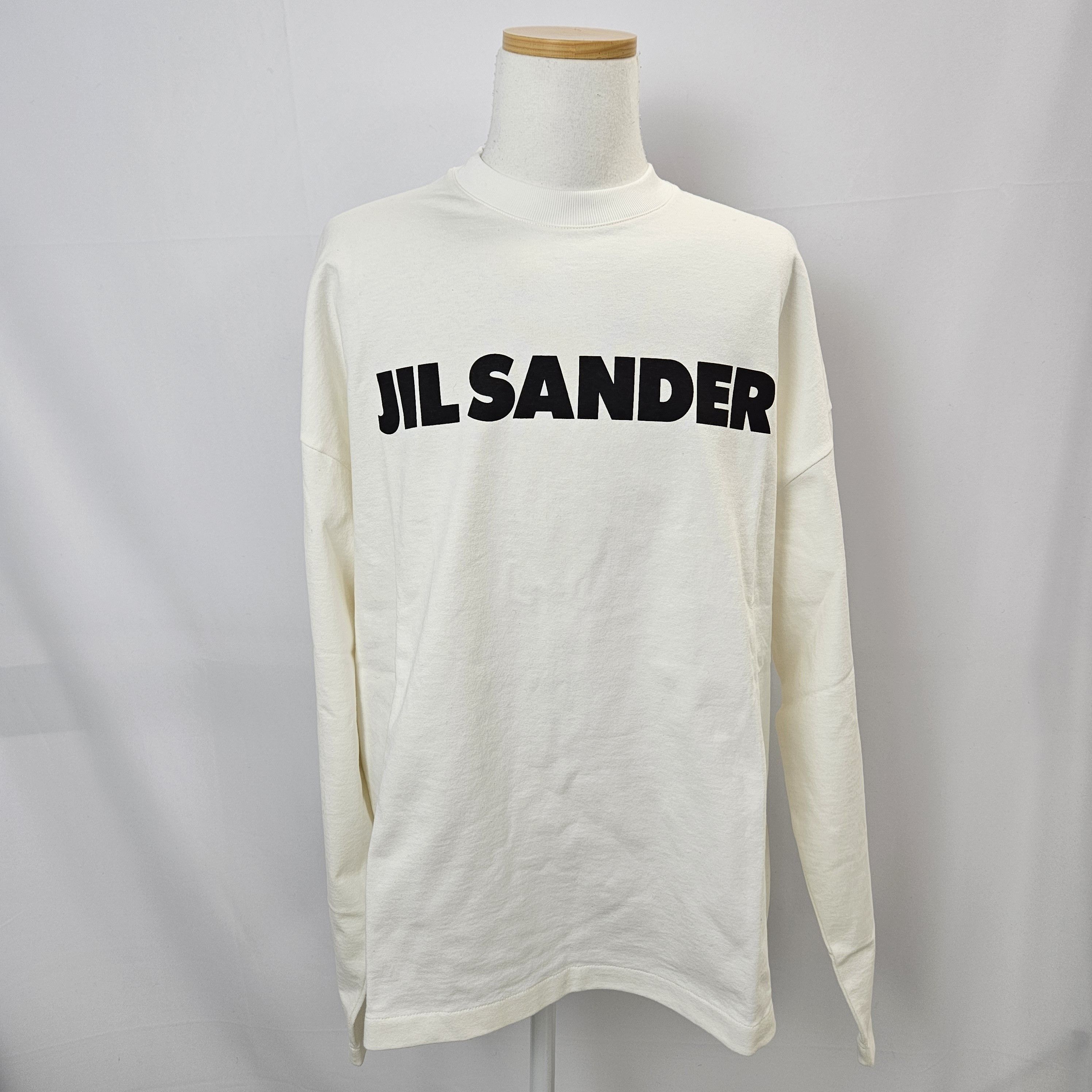 【国内即発】Jil Sander + ロゴ ジャージ ロングTシャツ ☆送料 関税込☆Jil Sander☆ロゴ 長袖 ロングTシャツ☆ (Jil