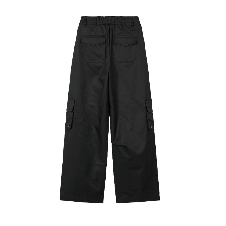 MUSINSA | ILLIGO String Cargo Banding Pants Black