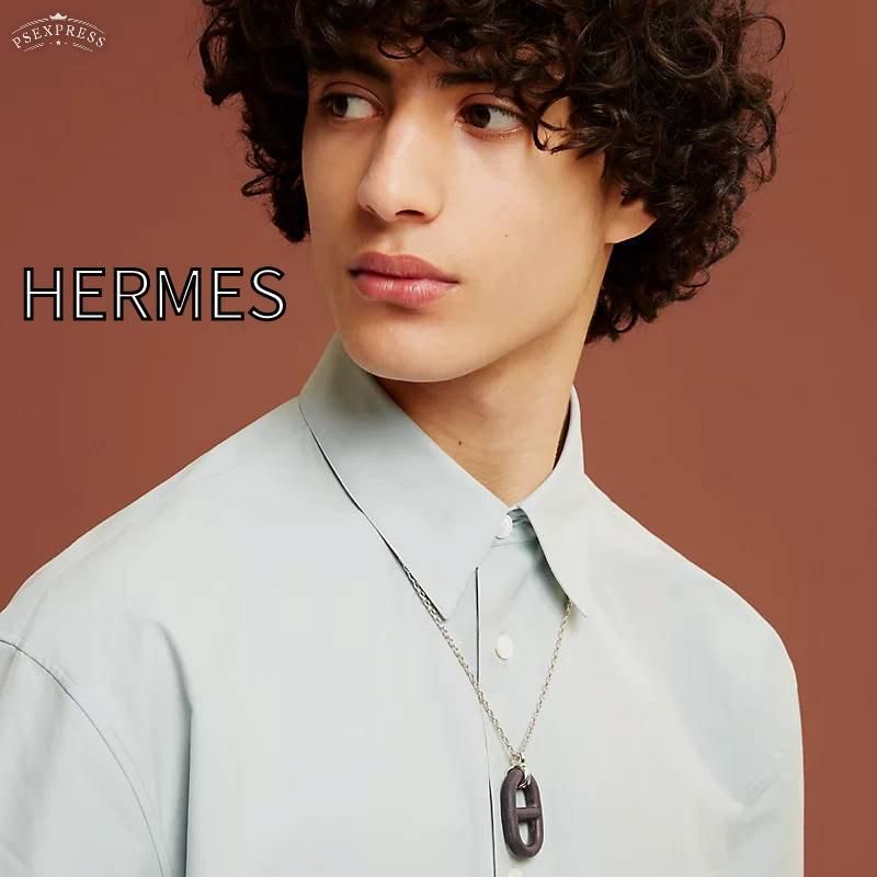 Collier Chaine d'Ancre Vulcaniumネックレス (HERMES