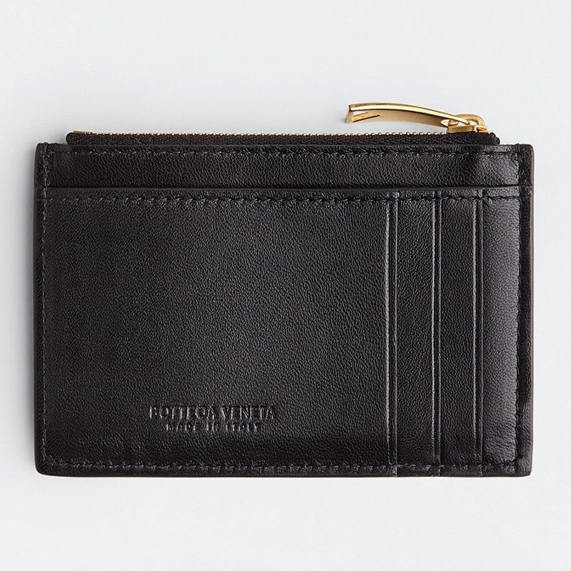 大注目 BOTTEGA VENETA◇カセット レザー ジップ カードケース