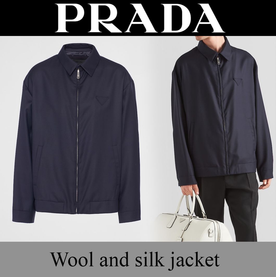 PRADA プラダ ウールxシルク ジャケット (PRADA/ジャケット