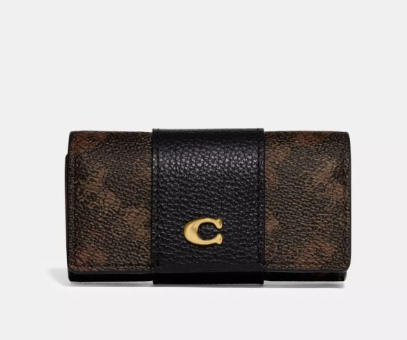 【COACH】6 リング キーケース・ホース & キャリッジ プリント COACH 6 リング キー ケース・ホース アンド キャリッジプリント