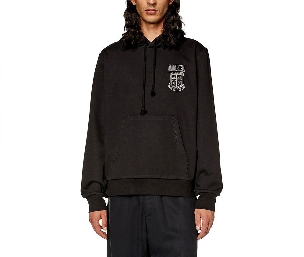DIESEL(ディーゼル) Ginn-K34 フーディースウェットパーカー 大人気☆DIESEL Ginn K34 ロゴ スウェットパーカー フーディ